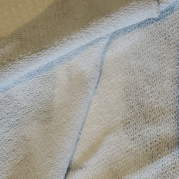 Joanne Beck 3/4 sleeve womens top size S blue & off white new with tags - Picture 8 of 8